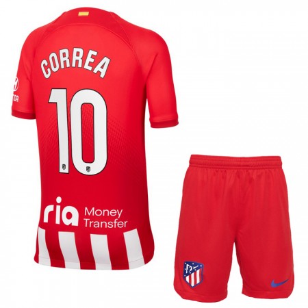 Atlético Madrid Correa 10 Barn Hjemmedrakt 2023-24 Kortermet Atlético Madrid Correa 10 Barn Hjemmedrakt 2023-24 Kortermet